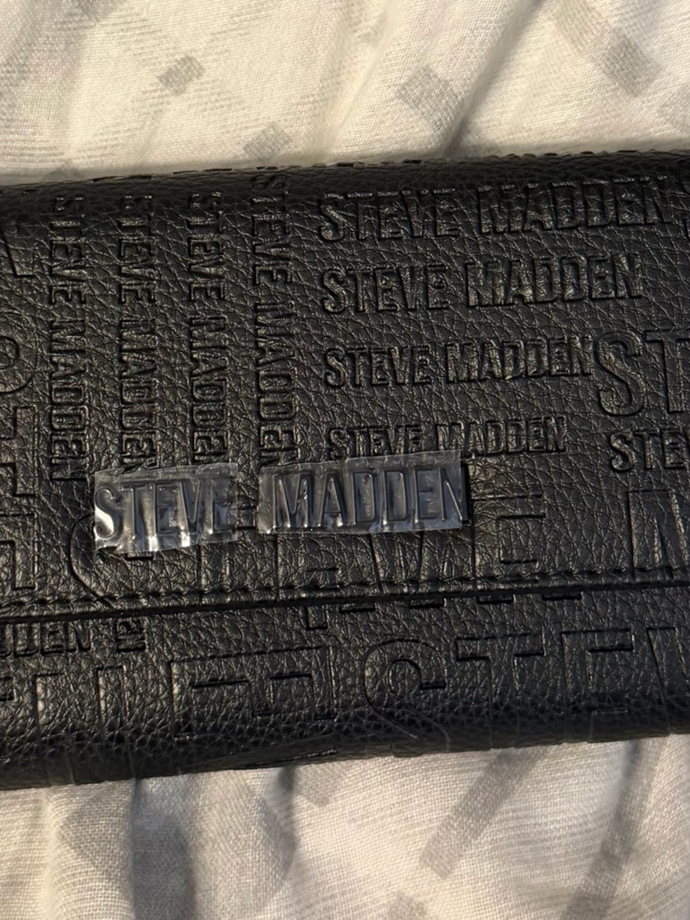 Steve Madden Black Embossed woman’s wallet